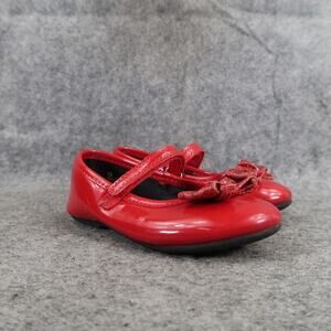 Rachel Shoes Kids 7 Dress Mary Jane Red Lil Clara Toddler Baby Girl Bow Glitter
